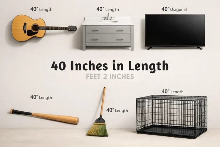 How Tall Is 40 Inches Compared to Everyday Objects